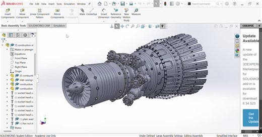 #solidworks #cad #mechanicalengineering #jetengine #engineeringdesign #3d | Omkar Kharade