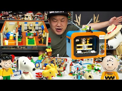 Epic Snoopy & Peanuts Variety Pack, Secret Agent Room and Adventure T.V. | Linoos Brick Review