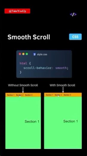 Smooth Scroll CSS
