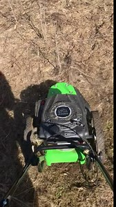 TAZZ One-Piece Steel Deck, 22” Cutting Swath, Never Kill, Fold Down Handlebars 35258 Walk-Behind String Mower/Trimmer, 150cc 4-Cycle Gas Engine, Green