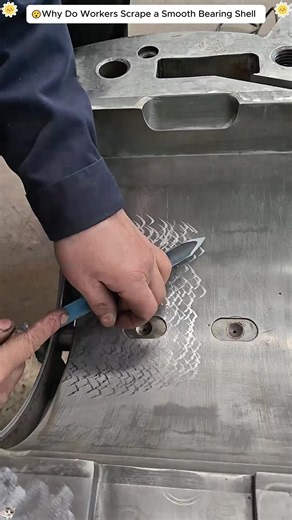 Why Workers Scrape a Smooth Bearing Shell — Explained