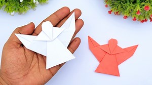 10K views · 46 reactions | DIY Paper Angel Christmas Ornament | Easy & Festive Holiday Craft! Paper Angel Crafts for a Festive Christmas | DIY Paper Angels for the Holidays Transform simple paper into a beautiful Christmas angel ornament with this easy-to-follow DIY craft tutorial!  Get ready to add a touch of handmade charm to your holiday decor or create heartfelt gifts for loved ones. #DIYChristmas #HolidayDecor #PaperAngel #ChristmasCrafts | Entertaining Arts | Facebook