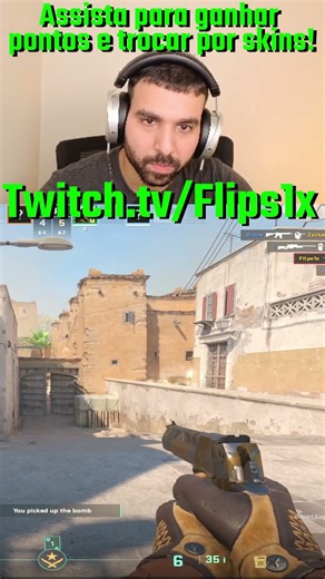 Vou ter que carregar todo mundo! Flisp1x na twitch. #brasil #cs2 #twitch #ptbr #shorts #flips1x