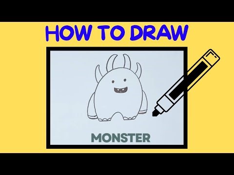 How to draw a monster-easy step by step