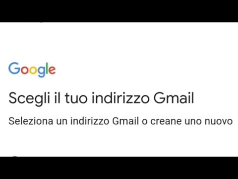 Gmail: come creare un account google