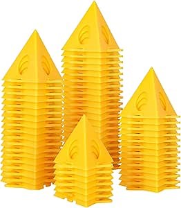 36pcs Painters PyramidStands - Paint Triangle Stands，Paint Stands for Painting，Mini Cone Paint Stands for Cabinet and Door Risers Support (36)