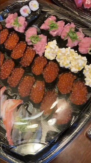 はま寿司お持ち帰りは1個ずつ好きなのが注文できます いくら多め #sushi #food #はま寿司