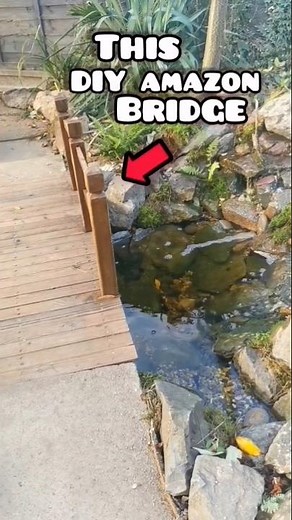 DIY Amazon Garden Bridge 🌴 Garden Design Ideas on a Budget #garden #gardendesign #shorts #amazon