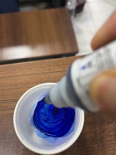 Surface Tension experiment with paper clip