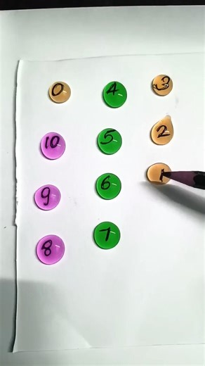 Vẽ một trò chơi đếm số tăng dần từ 1 to10 #drawing#numbers#game