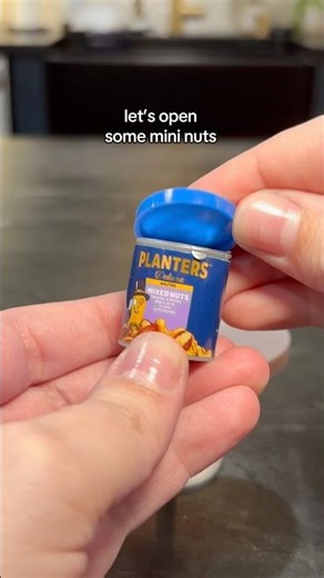 Let’s see if mini nuts are inside