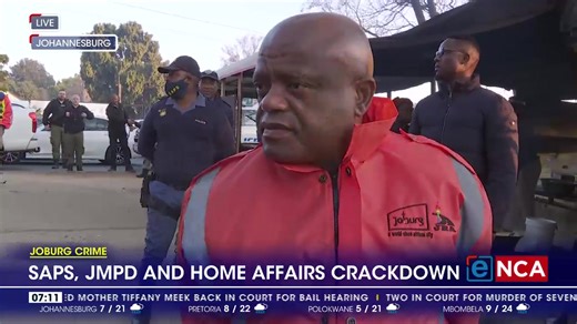 eNCA reporter Nabeelah Shaikh is at the Ginger Park informal settlement near Sandton, Johannesburg, where Joburg Mayor Dada Morero is joining the JMPD, SAPS, and Home Affairs to enforce by-laws and dismantle illegal informal settlements. She caught up with the mayor. #ILLEGALimmigrants | eNCAnews