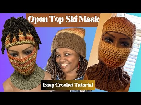 Open Top Ski Mask Crochet Tutorial | Balaclava Crochet Tutorial