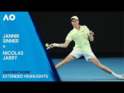Jannik Sinner v Nicolas Jarry Extended Highlights | Australian Open 2025 First Round