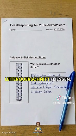 Was ist Strom wirklich? Die physikalische Definition einfach erklärt!⚡️ Jeder nutzt ihn, jeder braucht ihn – aber wer kann ihn wirklich erklären? In diesem Video definieren wir elektrischen Strom von Grund auf. Wir schauen uns an, was auf kleinster Ebene in einem Kabel passiert und warum ohne Spannung gar nichts fließt. 💡 Egal ob du dich auf eine Physikprüfung vorbereitest oder einfach nur verstehen willst, wie die Welt um dich herum funktioniert: Hier bekommst du die Antwort kurz, knackig und