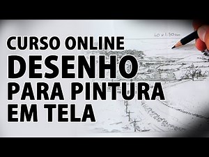 Curso de Desenho para Pintura em Tela por Elton Brunetti