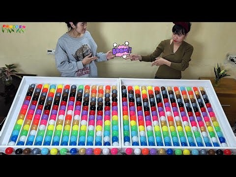 👫 Satisfying ASMR Gameplay | Two Players Sorting Color Balls 🔮