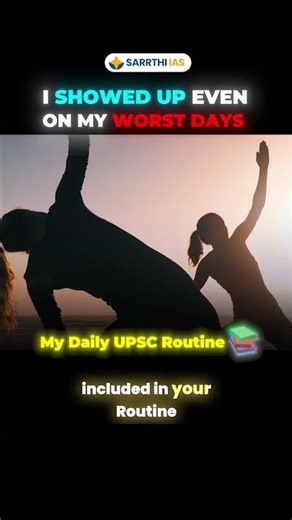 I Showed Up Even On My Worst Days - AIR 44 DEEKSHA CHOURASIYA #sarrthiias #drshivin