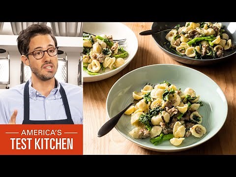 Orecchiette with Broccoli Rabe and Sausage