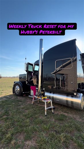 Trucker's Wife Cleans Peterbilt for the Week