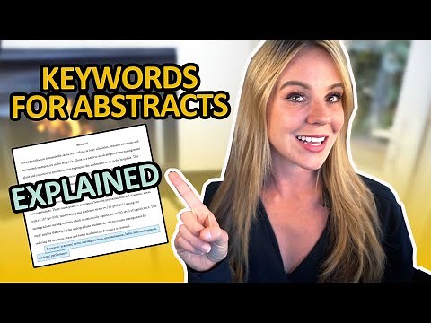 Keywords in an Abstract | Choose the Best Keywords for Your Research Paper