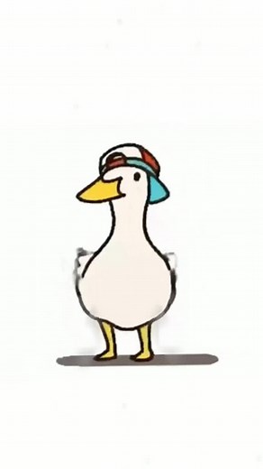 Walking Duck Animation with Cap