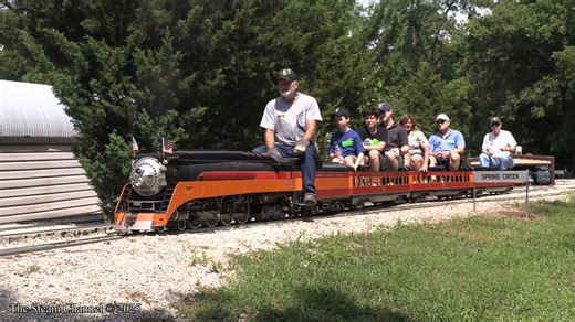 A switcher passes in review before Daylight 4454 roars out of the yard and hits the mainline. | The Steam Channel
