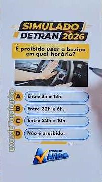 Detran 2026 Practice Test - New Updated Questions #simuladodetran2026
