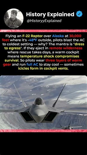 WHY F-22 PILOTS FLY COLD OVER ALASKA