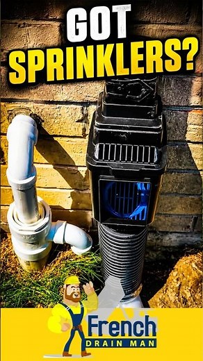 How Sprinklers Change Buried Downspout Installs