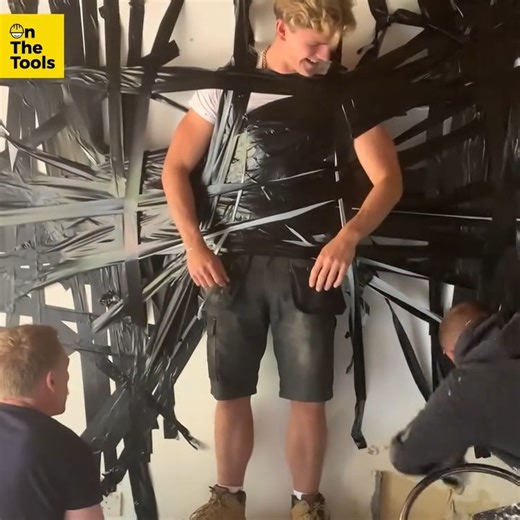 When you instantly regret asking how strong duct tape is 😂 | On The Tools
