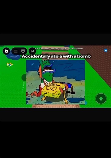 SpongeBob ate a pie and then died 😔 #robloxrants #roblox ￼