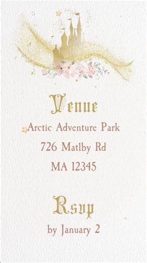 Magical Once Upon a Time Birthday Video invite #videoinvitation #digitalpartyinvite