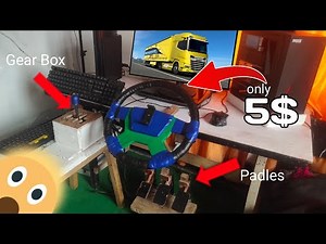 DIY Full Driving Setup Under $5! | Steering, Pedals, H-Shifter - Easy Tutorial!