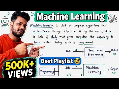 Introduction to Machine Learning | Machine Learning Tutorial | Lec-1