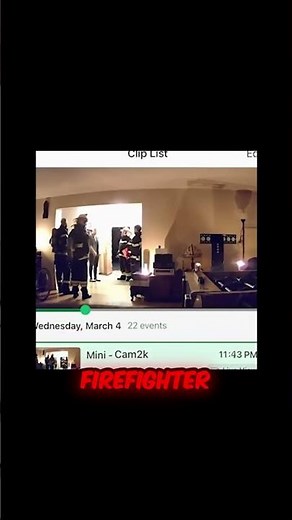 Did these firefighters just spot a ghost in a stranger's living room?