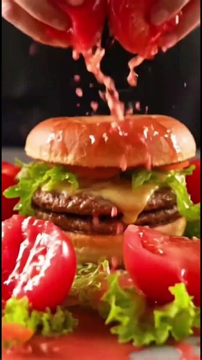 You Won’t Believe This Part 5 Burger Explosion 🍔💥 Tomato Smash #burger #cooking #cr #burgerlovers