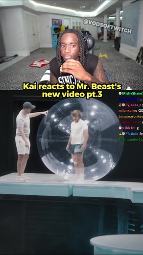 Kai reacts to Mr. Beast's new video part 3💀 #kaicenat #mrbeast | kai cenat mr beast