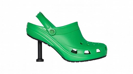 Crocs get a high fashion makeover with heeled Balenciaga clog