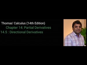 Lecture 27 || Thomas’ Calculus (14th Edition)||14.5||Directional Derivatives||Urdu