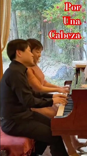 #porunacabeza #ポルウナカベサ #tango #首の差で #夫婦 #連弾 #pianoduet #ピアノ #gardel #タンゴ