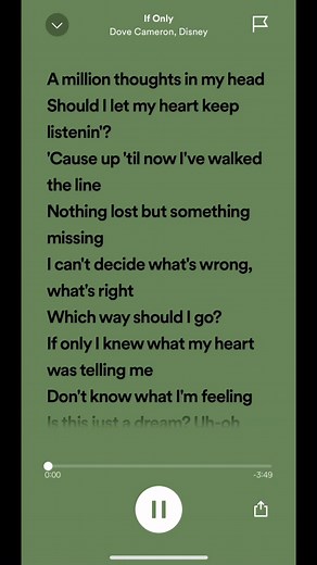 Dove Cameron - If Only Full Song Lyrics