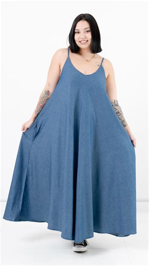 Talles del 1 al 7! on Instagram: "ya lo dijo Maru del BORO lino "No se por donde empezar...viste cuando te enamoras? Bueno asi! Solo elogios para este vestido: tela,tallereal,caida,comodidad...LO AMOOOO!"❤️ y si... y te lo traje en jean camisero 100% algodon. una BOMBAAA sin dudas 😜"