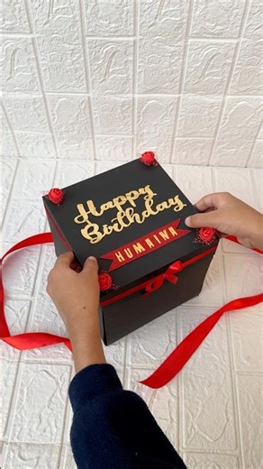 Chocolate explosion box #birthdaygift #explosionbox #chocolate ate