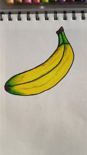 🎨 How to draw a banana 🍌| Easy banana Drawing | #banana #shorts #drawing