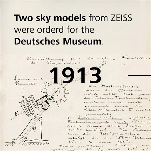 Today, one hundred years ago, the world’s first planetarium opened its doors to the public in the Deutsches Museum – a milestone in the education of science. 🌍🪐 For the first time, visitors were able to experience the course of the stars regardless of the weather, time of day or geographical location. Now, 100 years later, ZEISS planetarium technology continues to open windows to the universe. While the very first projectors showed only the Earth’s night sky, today’s systems take us far beyond