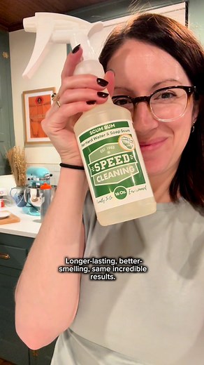 6.4K views · 25 reactions | Do you wish your hard-water cleaner lasted longer? Now it does. Scum Bum is now a concentrate — one bottle makes four full bottles of cleaner. Less waste, less plastic, same unbeatable power. And yes… it smells amazing too. ✨ | Speed Cleaning | Facebook