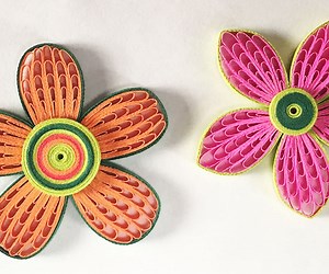 How to Make Beautiful Quilling Flower Using Combing Technique | DIY Paper Quilling Tutorial