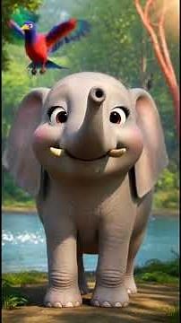 Ellie the Elephant and the Magic Waterfall Adventure | MooMooTV | #shorts