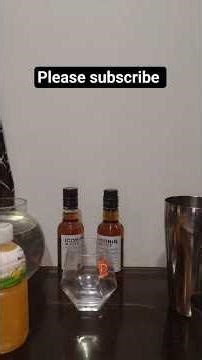 Happy weekend 🥃! whiskey mango simple cocktail.#alcoholicbeverage #whiskeycocktails #drink